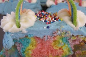 Double Rainbow Cupcakes!
