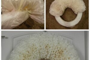 DIY Coffee Filter Wreath Tutorial