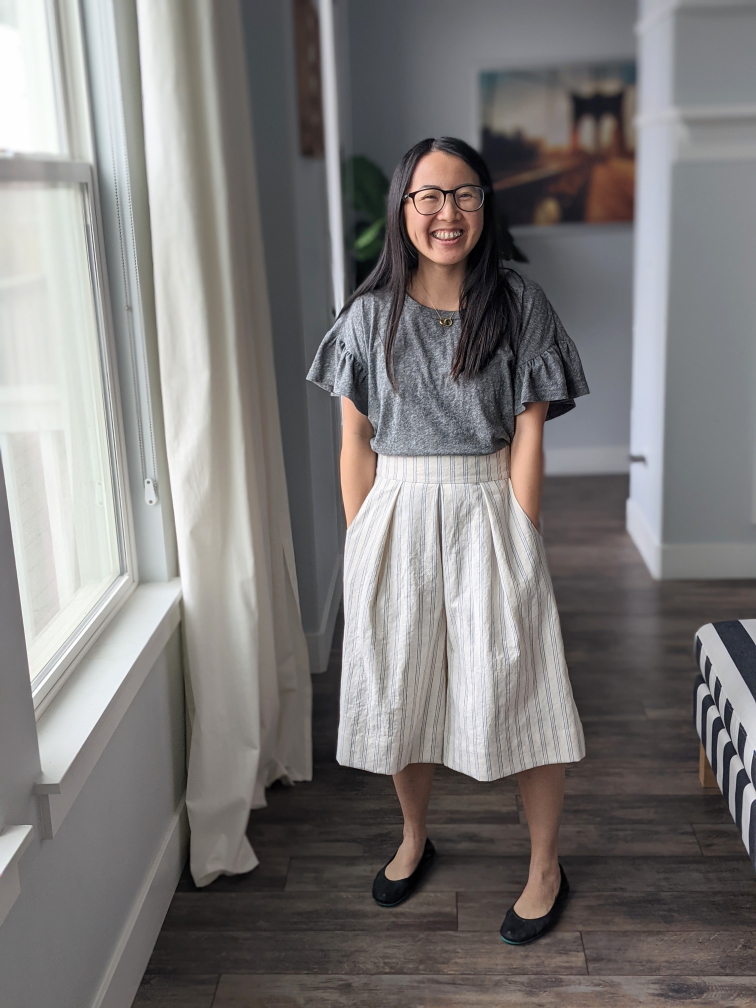 Pinstriped Culottes | Raspberry Creek Fabrics