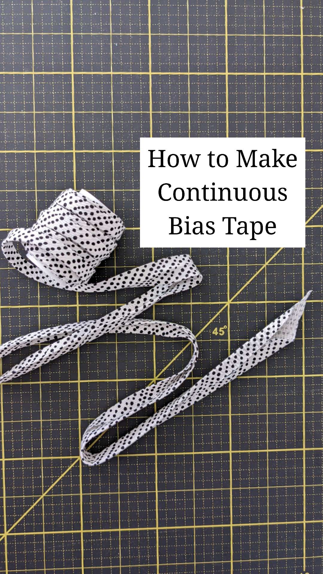 How to Make Continuous Bias Tape - Fast Method