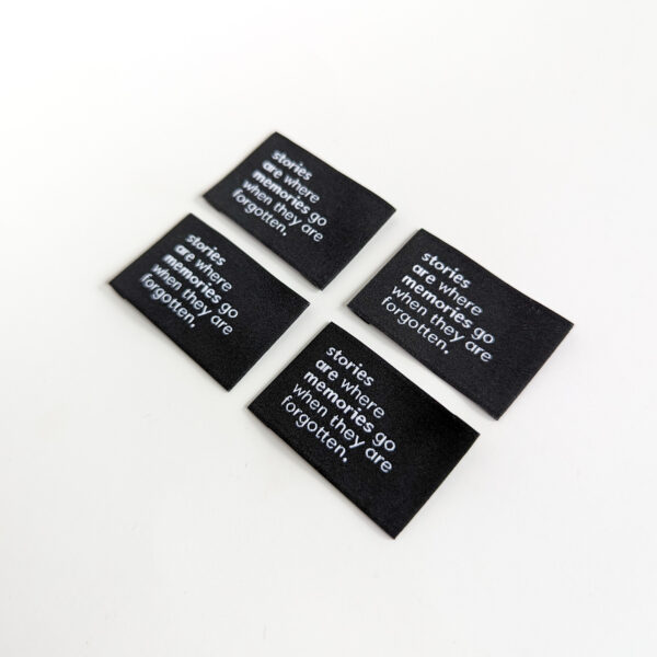 Stories Are Memories | Woven Luxe Labels
