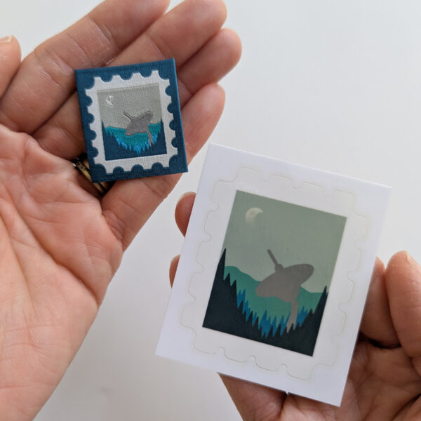 Galaxy Stamp Labels + Sticker Set